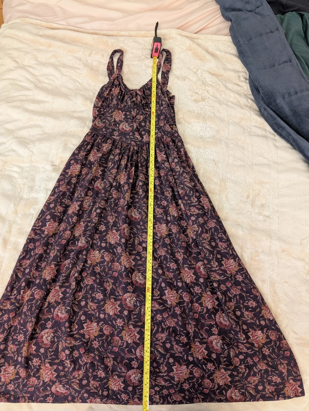 Skye Shirred Back Midaxi Dress US 2 - Picture 3 of 8